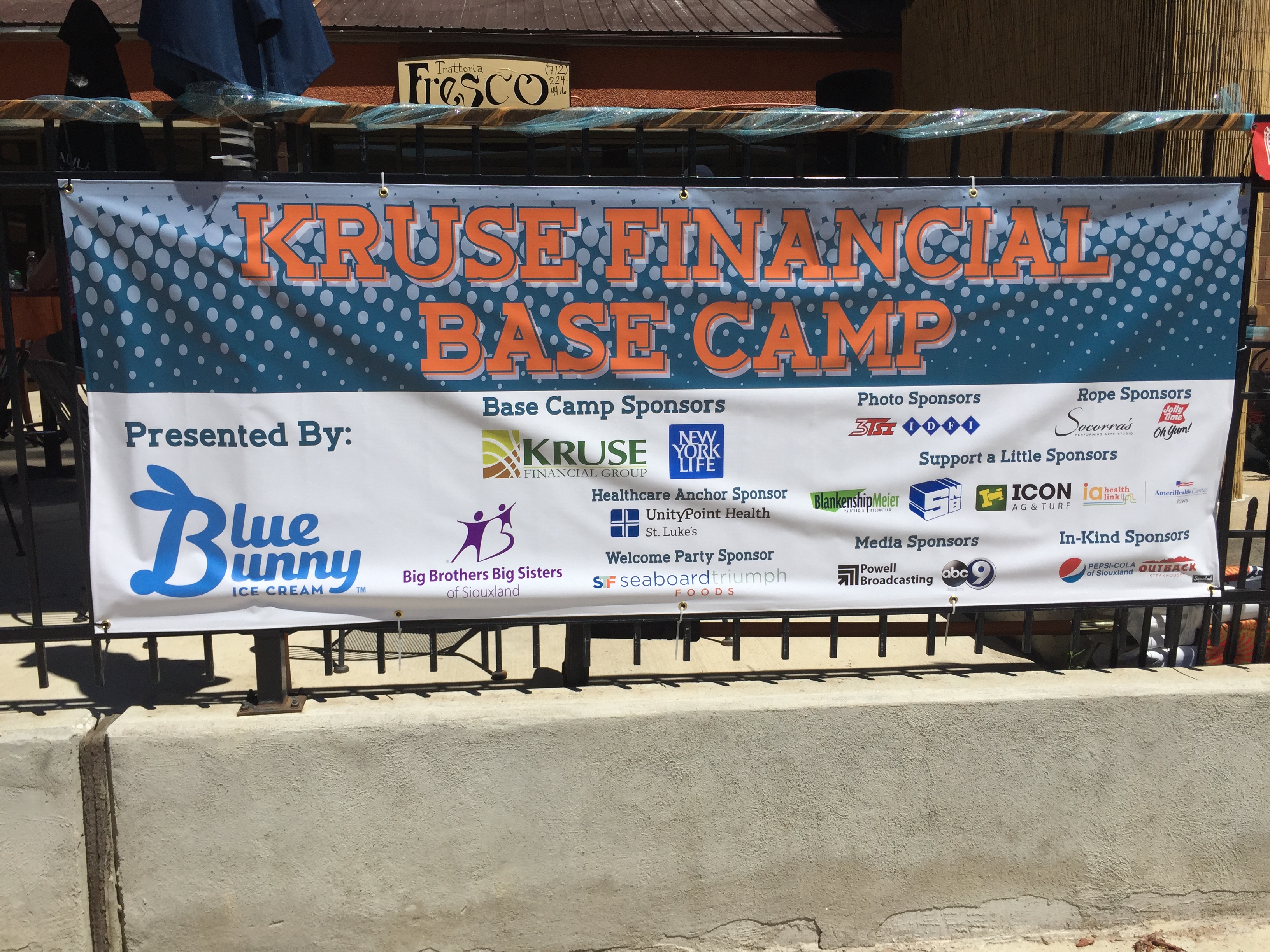 Over The Edge Base Camp Banner